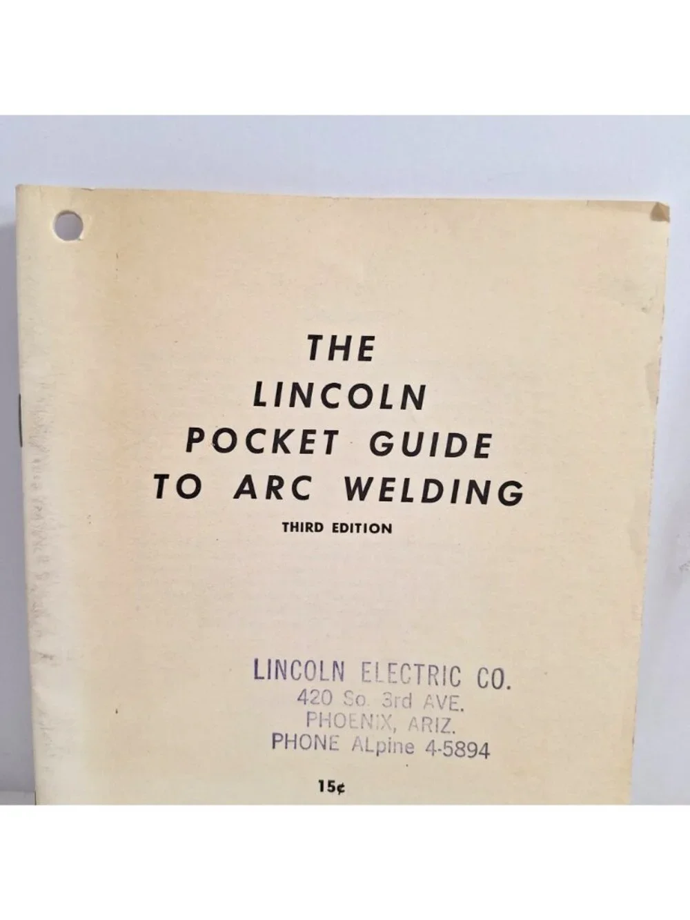 The Lincoln Pocket Guide To Arc Welding Third Edition 1959 Electric Co - Picture 6 of 10